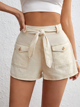 VCAY Flap Pocket Belted Cargo Shorts